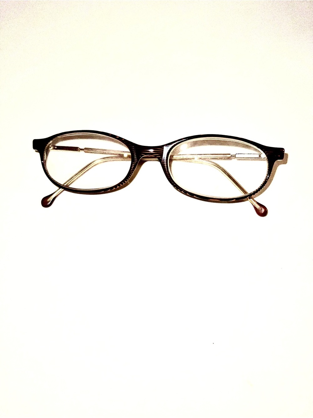 ESCADA Vintage Eyeglasses Brown Gold Oval Optical Frame Approx 46-17-130